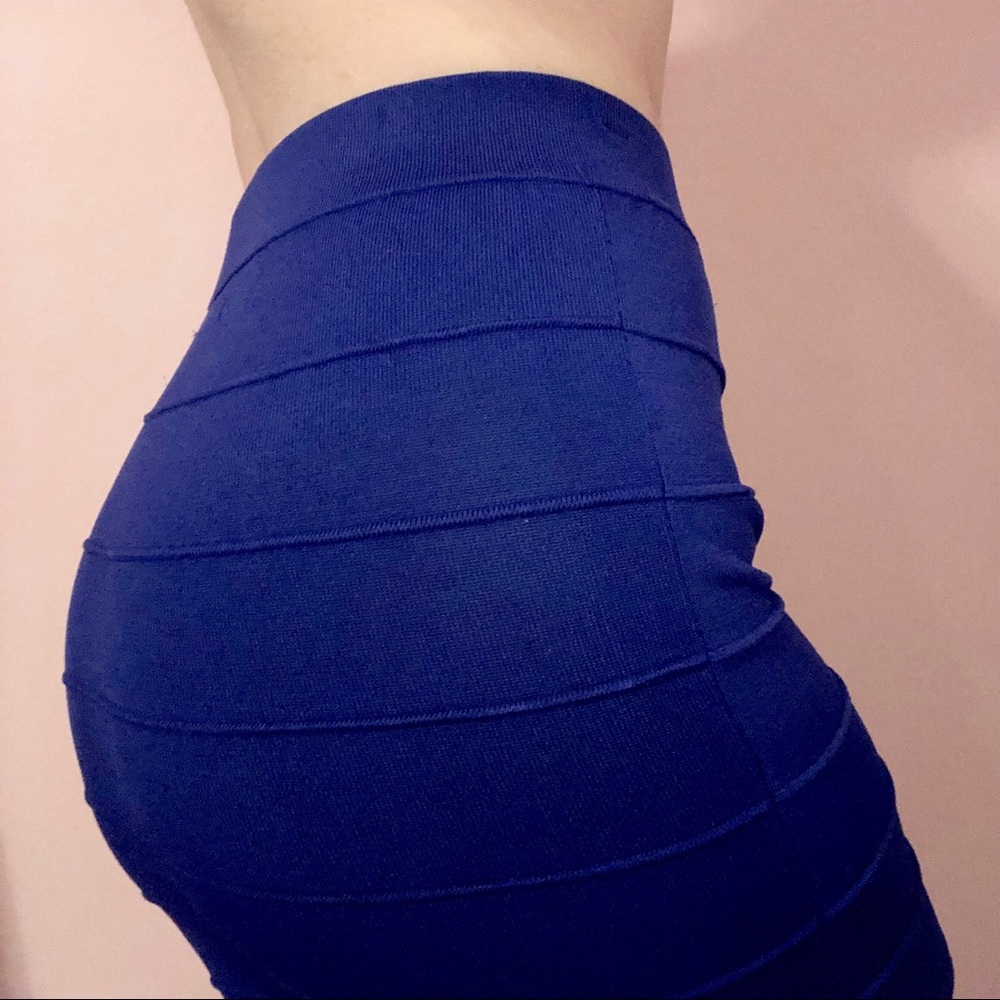 Royal Blue Bandage Bodycon Skirt
